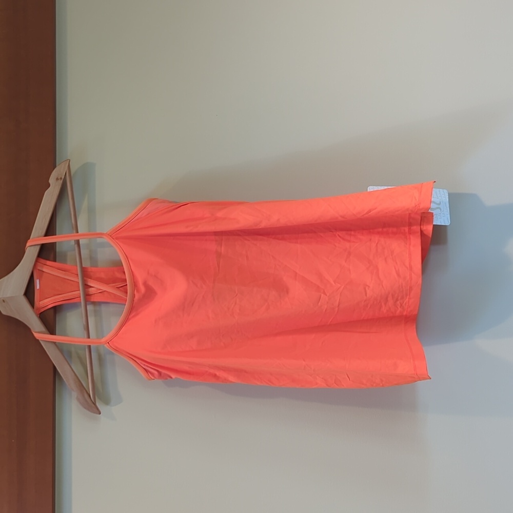 Lululemon Racer Back Orange Running Top